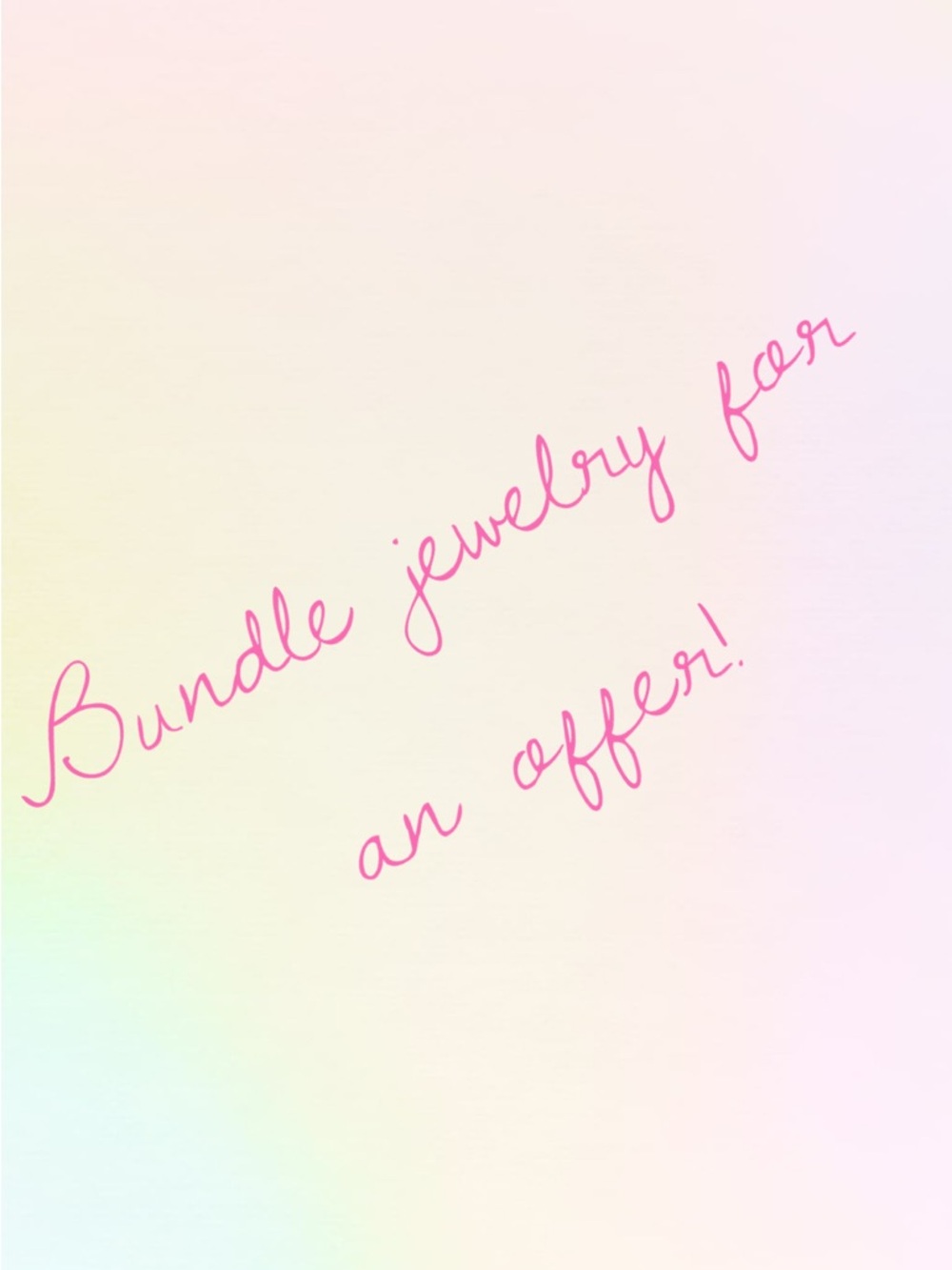 Bundle Jewelry Offer